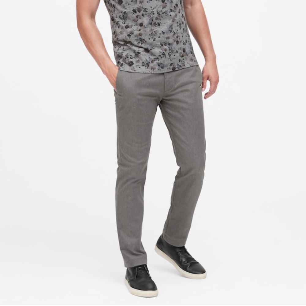 Banana Republic Tailored Slim Fit Gray Pant